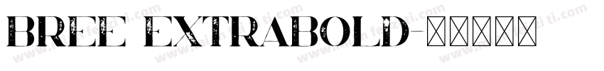 bree extrabold字体转换